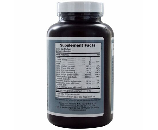 Минералы Natures Plus Кальций с Бором для Крепких Костей, Bone Power, 90 желатино (NTP3341), изображение 2 Минералы Natures Plus Кальций с Бором для Крепких Костей, Bone Power, 90 желатино (NTP3341), изображение 2