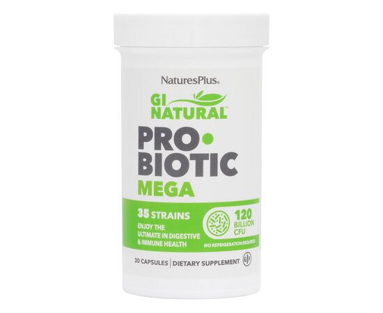 Пробиотики Natures Plus Пробиотики Мега, Probiotic Mega, Nature's Plus, 120 млрд КОЕ (NAP-43902)