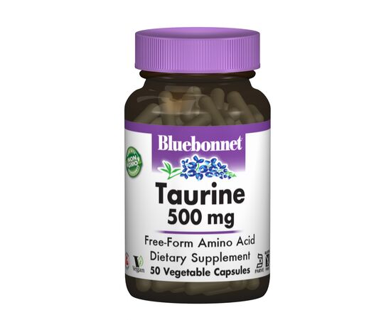 Амінокислота Bluebonnet Nutrition Таурин 500 мг, 50 гелевих капсул (BLB0084)