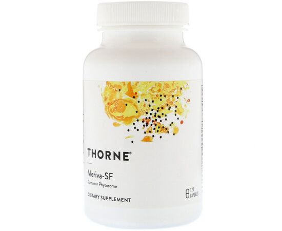 Травы Thorne Research Фитосома Куркумина, Meriva-SF, Curcumin Phytosome, 120 Капс (THR-00484)