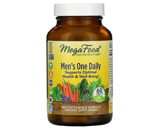 Мультивитамин MegaFood Мультивитамины для мужчин, Men’s One Daily, 60 таблеток (MGF-10107)
