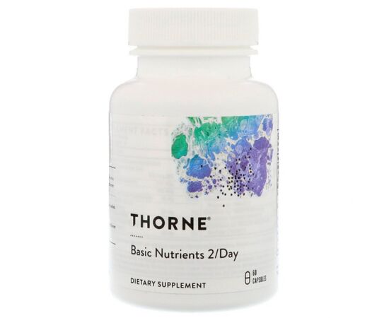 Витамин Thorne Research Базовые Питательные Вещества, Basic Nutrients 2/Day, 60 Кап (THR-00684)