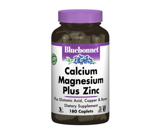 Минералы Bluebonnet Nutrition Кальций Магний + Цинк, 180 капсул (BLB-00699)