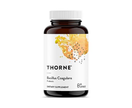Пробиотики Thorne Research Пробиотики, Bacillus Coagulans, 60 Капсул (THR-75802)