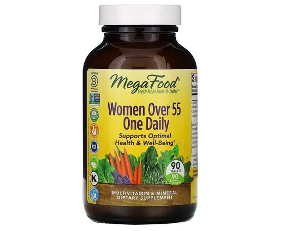 Мультивитамин MegaFood Мультивитамины для женщин 55+, Women Over 55 One Daily, 90 (MGF-10353)