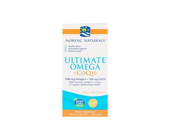 Жирные кислоты Nordic Naturals Рыбий жир + Коэнзим Q10, 1000 мг, Ultimate Omega + CoQ10, 1 (NOR01892), изображение 2 Жирные кислоты Nordic Naturals Рыбий жир + Коэнзим Q10, 1000 мг, Ultimate Omega + CoQ10, 1 (NOR01892), изображение 2