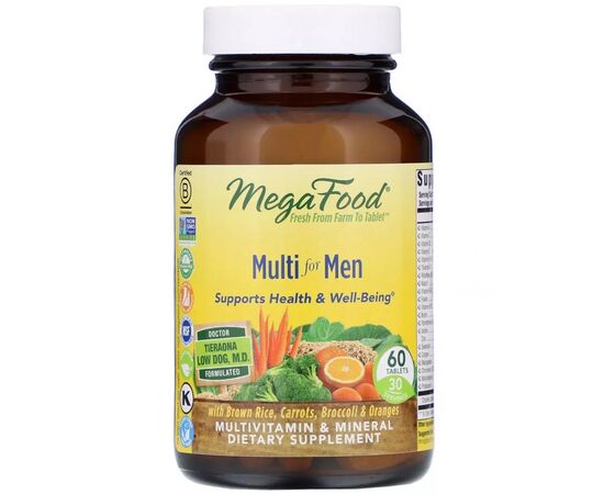 Мультивитамин MegaFood Мультивитамины для мужчин, Multi for Men, 60 таблеток (MGF-10319)