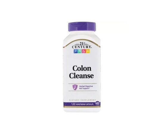 Витаминно-минеральный комплекс 21st Century Очищение Кишечника, Colon cleanse, 120 вегетарианских капсу (CEN-22846)