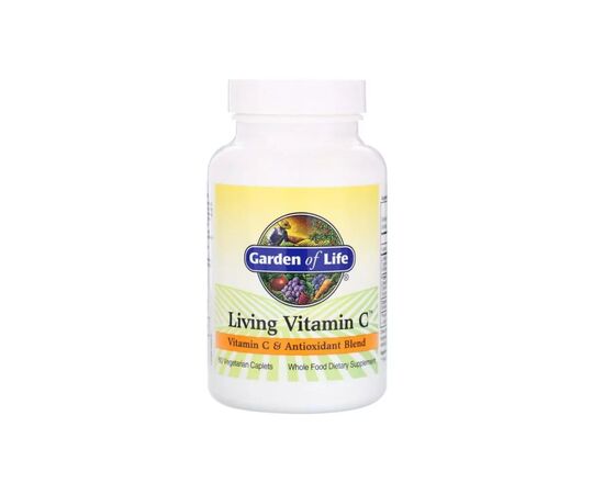 Витамин Garden of Life Живой Витамин С, Living Vitamin C, 60 вегетарианских капсул (GOL-11148)