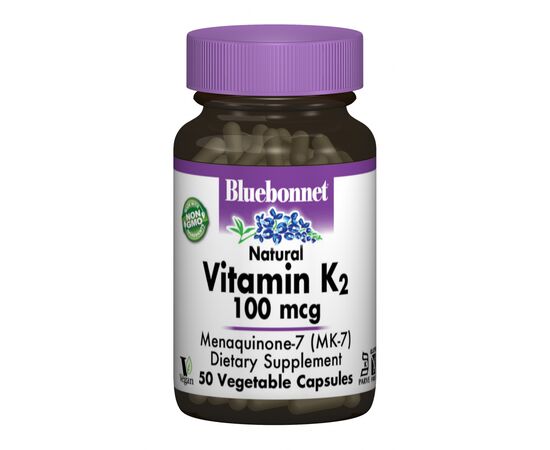Витамин Bluebonnet Nutrition Витамин К2 100мкг, 50 гелевых капсул (BLB0652)
