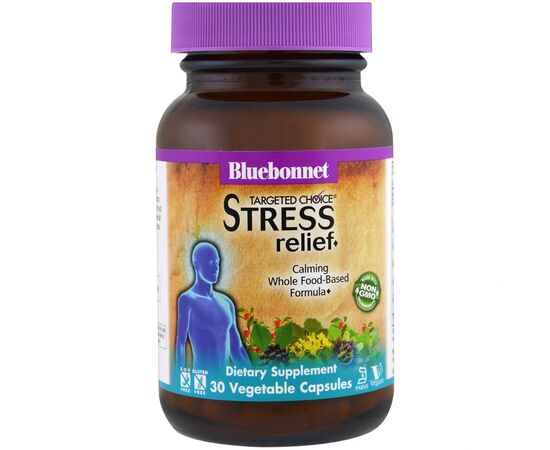 Трави Bluebonnet Nutrition Комплекс для Зняття Стресу, Targeted Choice Stress Relief, 3 (BLB2012)