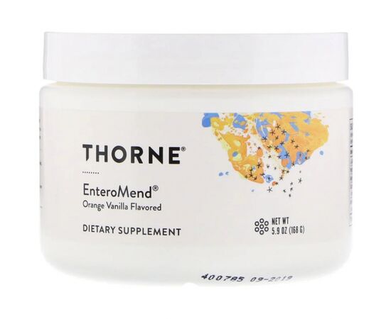 Амінокислота Thorne Research Ентеросорбент, зі смаком апельсина і ванілі, EnteroMend, 168 (THR-00625)