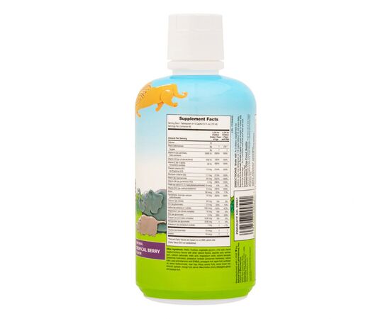 Мультивитамин Natures Plus Жидкие Детские Мультивитамины, Тропический вкус, Animal Pa (NAP-29954), изображение 2