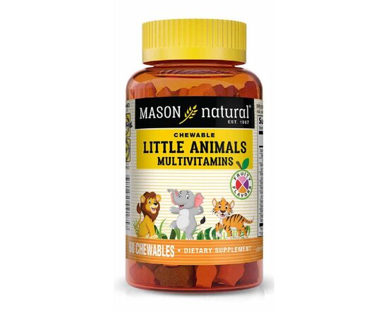 Мультивитамин Mason Natural Мультивитамины для детей, Little Animals Multivitamins, 60 (MAV09185)