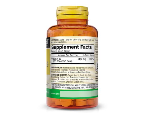 Витамин Mason Natural Витамин С 500мг, Vitamin C, 100 таблеток (MAV-05171), изображение 2 Витамин Mason Natural Витамин С 500мг, Vitamin C, 100 таблеток (MAV-05171), изображение 2