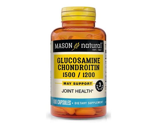Витаминно-минеральный комплекс Mason Natural Глюкозамин и Хондроитин 1500/1200, Glucosamine Chondroitin, (MAV13037)