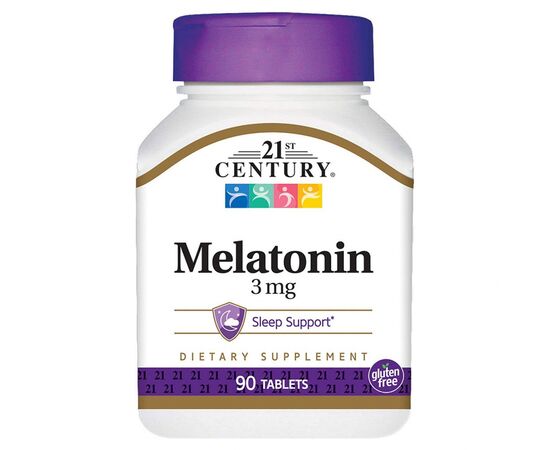 Витаминно-минеральный комплекс 21st Century Мелатонин, 3 мг, Melatonin, 90 таблеток (CEN-21240)
