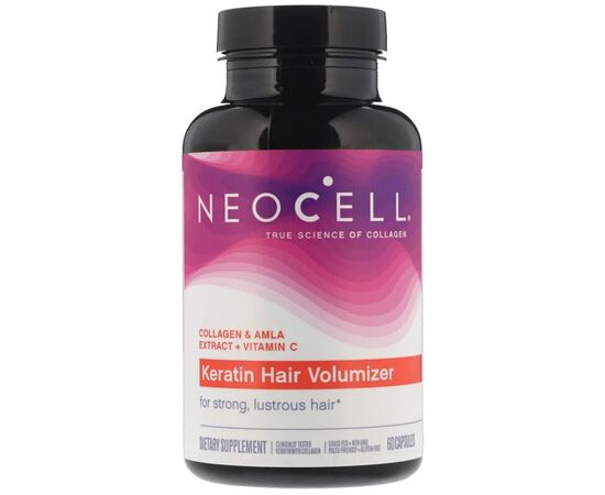 Витаминно-минеральный комплекс Neocell Кератиновый Комплекс для Волос, NeoCell, 60 капсул (NEL-12929)