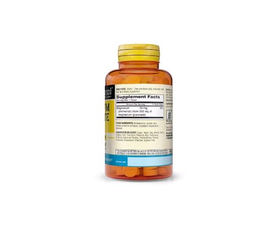 Минералы Mason Natural Глюконат магния 550 мг, Magnesium Gluconate, 100 таблеток (MAV06171), изображение 2 Минералы Mason Natural Глюконат магния 550 мг, Magnesium Gluconate, 100 таблеток (MAV06171), изображение 2