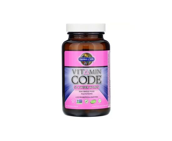 Мультивитамин Garden of Life Женские Мультивитамины 50+, Vitamin Code, 120 вегетарианских к (GOL11367), изображение 2 Мультивитамин Garden of Life Женские Мультивитамины 50+, Vitamin Code, 120 вегетарианских к (GOL11367), изображение 2