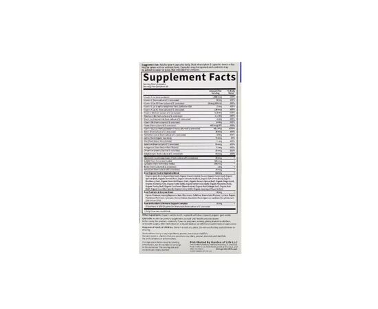 Мультивитамин Garden of Life Мужские Мультивитамины, Vitamin Code, 120 вегетарианских кап (GOL-11368), изображение 3 Мультивитамин Garden of Life Мужские Мультивитамины, Vitamin Code, 120 вегетарианских кап (GOL-11368), изображение 3