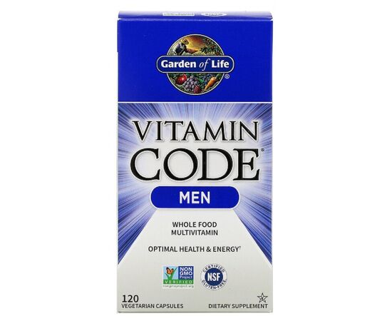 Мультивитамин Garden of Life Мужские Мультивитамины, Vitamin Code, 120 вегетарианских кап (GOL-11368)