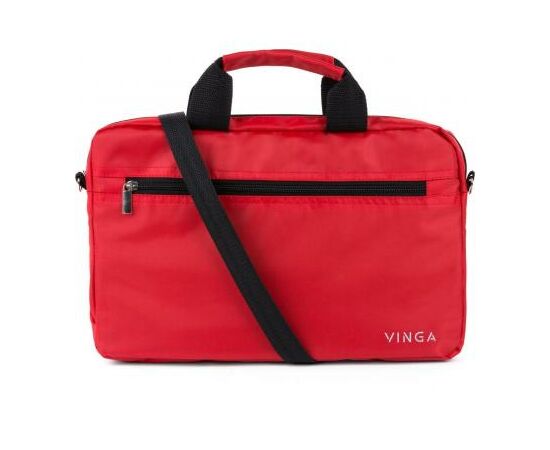 Сумка для ноутбука Vinga 13" NB130RD red (NB130RD), изображение 2 Сумка для ноутбука Vinga 13" NB130RD red (NB130RD), изображение 2