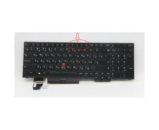 Клавиатура ноутбука Lenovo ThinkPad T15 Gen1/Gen2 черн с черн ТП UA (A46203)