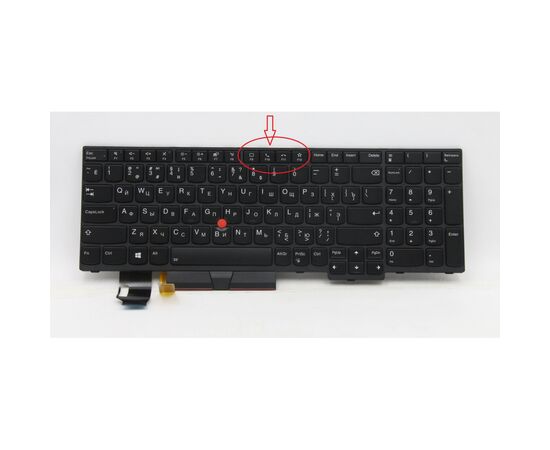 Клавіатура ноутбука Lenovo ThinkPad T15 Gen1/Gen2 черн с черн с подсв ТП UA (A46204)