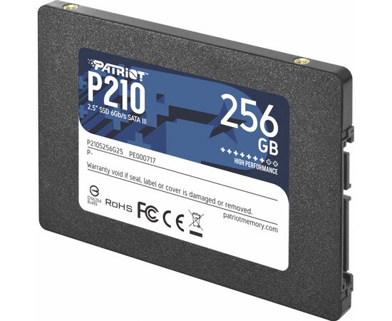 Накопитель SSD 2.5" 256GB Patriot (P210S256G25), изображение 3 Накопитель SSD 2.5" 256GB Patriot (P210S256G25), изображение 3