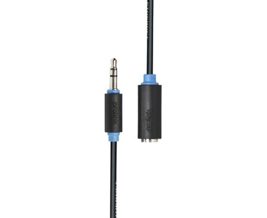 Кабель мультимедийный подовжувач Jack 3.5mm папа/Jack 3.5mm мама 1.5m Prolink (PB106-0150)