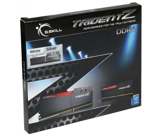 Модуль памяти для компьютера DDR4 16GB (2x8GB) 3200 MHz Trident Z Silver H/ White G.Skill (F4-3200C16D-16GTZSW), изображение 3 Модуль памяти для компьютера DDR4 16GB (2x8GB) 3200 MHz Trident Z Silver H/ White G.Skill (F4-3200C16D-16GTZSW), изображение 3