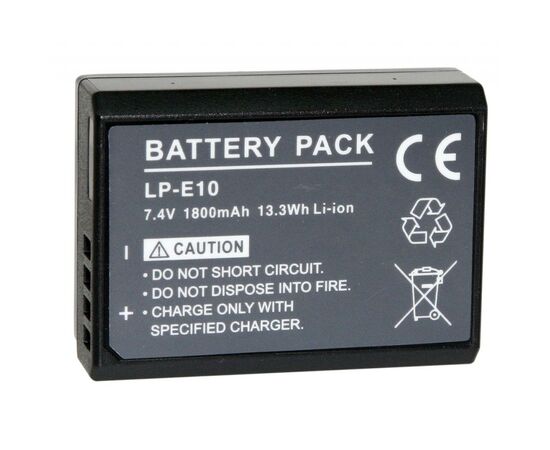 Аккумулятор к фото/видео Canon LP-E10 (5108B002), изображение 3 Аккумулятор к фото/видео Canon LP-E10 (5108B002), изображение 3