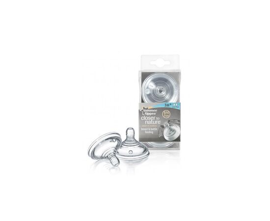 Соска Tommee Tippee силиконовая Closer to Nature Tommee Tippee "Средний поток" 2 (42112276)