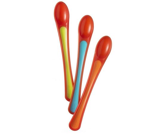 Набор детской посуды Tommee Tippee Ложечки теплочувствительные от 4 мес, 3 шт (30038), изображение 2 Набор детской посуды Tommee Tippee Ложечки теплочувствительные от 4 мес, 3 шт (30038), изображение 2