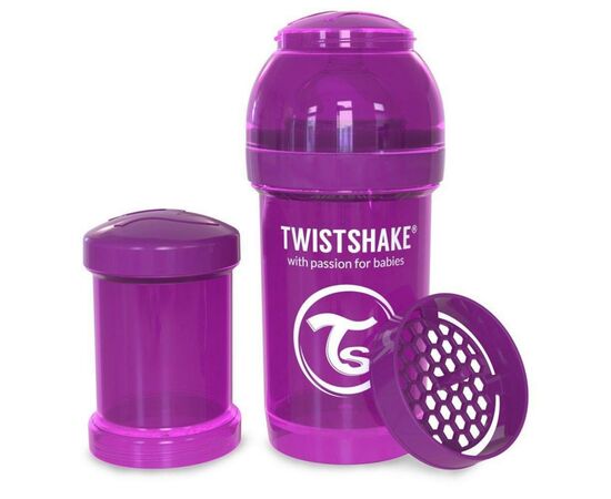 Пляшечка для годування Twistshake антиколиковая 180 мл, фиолетовая (24850)