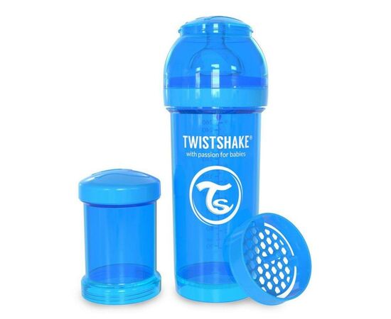 Пляшечка для годування Twistshake антиколиковая 260 мл, голубая (24 853)
