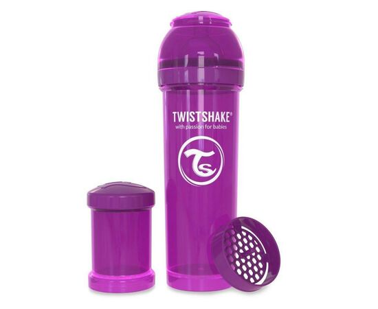 Пляшечка для годування Twistshake антиколиковая 330 мл, фиолетовая (24 862)