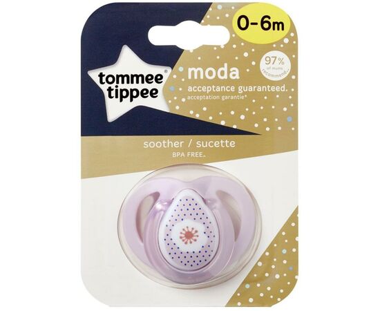 Пустышка Tommee Tippee Ортодонтическая Мода для девочек (0-6 мес) (71606), изображение 2 Пустышка Tommee Tippee Ортодонтическая Мода для девочек (0-6 мес) (71606), изображение 2