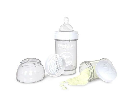 Пляшечка для годування Twistshake антиколькова 180 мл, біла (24851), зображення 3 Пляшечка для годування Twistshake антиколькова 180 мл, біла (24851), зображення 3