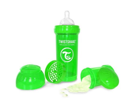 Бутылочка для кормления Twistshake антиколиковая 260 мл, зеленая (24855), изображение 3