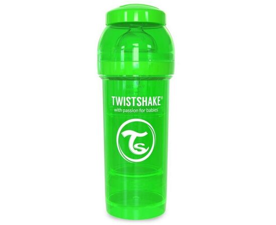 Бутылочка для кормления Twistshake антиколиковая 260 мл, зеленая (24855)