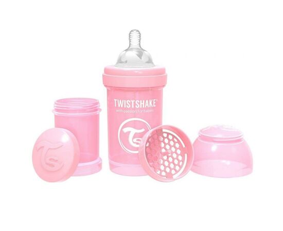 Пляшечка для годування Twistshake антиколиковая 78249 светло-розовая 180 мл (69856), зображення 2 Пляшечка для годування Twistshake антиколиковая 78249 светло-розовая 180 мл (69856), зображення 2