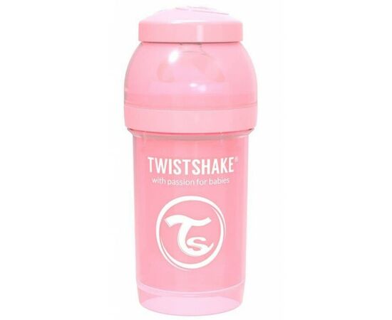 Пляшечка для годування Twistshake антиколиковая 78249 светло-розовая 180 мл (69856)