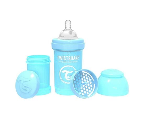 Бутылочка для кормления Twistshake антиколиковая 180мл, светло-голубая (69857/78250), изображение 2