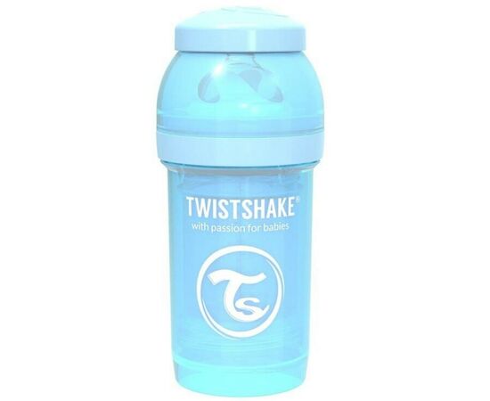 Пляшечка для годування Twistshake антиколькова 180 мл, світло-блакитна (69857/78250)