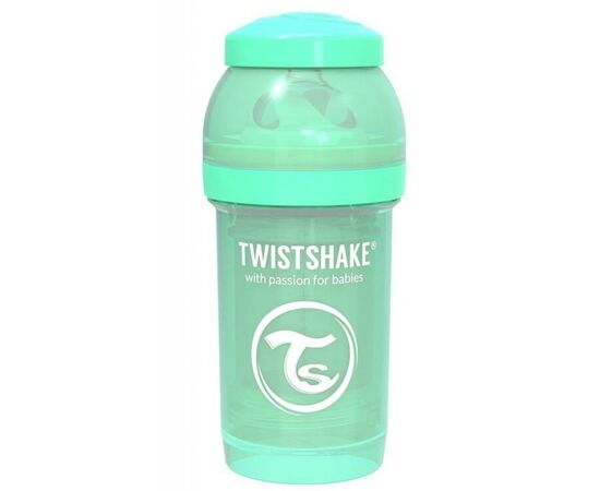 Пляшечка для годування Twistshake антиколькова 180 мл, мятна (69858)