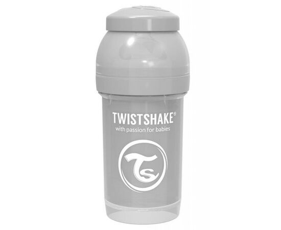 Бутылочка для кормления Twistshake антиколиковая 180 мл, серая (69861)