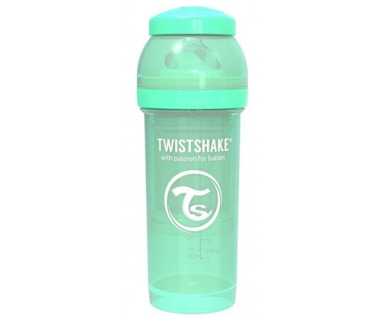 Пляшечка для годування Twistshake антиколькова 260 мл, мятна (69865)