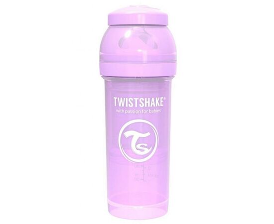 Пляшечка для годування Twistshake антиколькова 260 мл, лавандова (69866)
